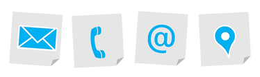 mail, phone, email, and map icons